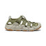 Keen Men's Hyperport H2 Sandal in Martini Olive and Plaza Taupe sole detail