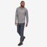 The Patagonia Men's Capilene Cool Daily Hoody in the Feather Grey Colorway