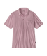 The Patagonia Men's Cotton Conversion Lightweight Polo in Light Violet