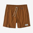 The Patagonia Men's Hydropeak 16" Volley Shorts in the Tree Ring Brown Colorway