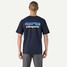 Patagonia Men's P-6 Logo Responsibili-Tee in New Navy front view