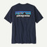 Patagonia Men's P-6 Logo Responsibili-Tee in New Navy back view