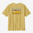 The Patagonia Men's '73 Skyline Organic Tee in Milled Yellow