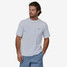 The Patagonia Men's Boardshort Logo Pocket Responsibili-Tee in White
