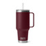 YETI Rambler 42 oz Mug with Straw Lid in Wild Vine Red