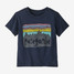 The Patagonia Baby Fitz Roy Skies Tee in New Navy