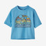 The Patagonia Baby Capilene Silkweight Tee in Lago Blue