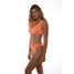 Love & Bikinis Barcelona Bikini Top Tangerine side view