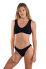 Love & Bikinis Women's Barcelona Full One Size Bikini Bottoms in black colorway
