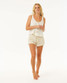 Rip Curl Women's Classic Surf Shorts in natural colorway back view