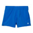 TYLER'S Girls' Solid Volley Shorts in navy blue, angled side view