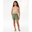 Rip Curl Girls' Classic 3" Surf Shorts in Sage back view