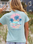 Simply Southern Women's Bus Tee in ice colorway