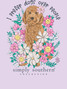 Simply Southern Girls' Prefer Tee in aster colorway