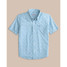 The Southern Tide Boys' Intercoastal Forget A-Boat It Short Sleeve Sport Shirt in Clearwater Blue