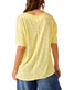 Free People Women's All I Need Tee in yellow tansy colorway