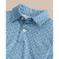 The Southern Tide Boys' Kids Driver Casual Water Printed Polo in Coronet Blue colorway