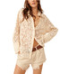 Free People Women's In Your Dreams Lace Buttondown Shirt in tea colorway