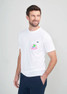 Chubbies Men's Neon Dream T-Shirt in white colorway