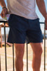 The Burlebo Men's Everyday Performance Shorts in Deep Water Navy with Mayan Pockets