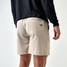 Burlebo Men's Everyday Performance Shorts in Light Khaki/Into The Wild Pocket front view
