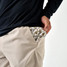 Burlebo Men's Everyday Performance Shorts in Light Khaki/Into The Wild Pocket side view