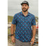 The Burlebo Men's Performance Polo in the Neon Outdoors Colorway