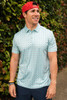 The Burlebo Men's Performance Polo in the Tee Time Colorway