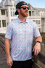 The Burlebo Men's Performance Polo in the Great Outdoors Colorway