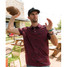 Burlebo Men's Performance Polo in Texas Maroon Camo front view