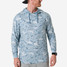 Burlebo Men's Performance Hoodie Seaside Camo detail