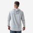 Burlebo Men's Performance Hoodie Digi Ivory Camo back view