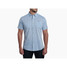 The Kuhl Men's Karib Stripe Button Up Shirt in the Horizon Blue Colorway
