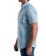 The Kuhl Men's Karib Stripe Short Sleeve Shirt in Blue Chalk