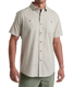 The Kuhl Men's Karib Stripe Short Sleeve Shirt in Feather Grey