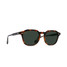 The Raen Clyve Sunglasses in the Espresso Tortoise and Green Polarized Colorway