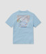 Southern Shirt Women's Tropical Sunset T-Shirt in placid blue colorway