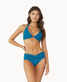 PilyQ Women's Tides Donna Halter Bikini Top in turquoise colorway