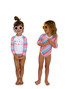 Feather 4 Arrow Girls' Sun Seeker Rashguard Suit in multi colorway