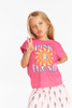 Chaser Girls' Pink Floyd Prism Sun Tee in hot pink colorway