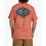 Billabong Men's Crayon Wave Short Sleeve T-Shirt in Coral colorway