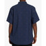 Billabong Men's All Day Jacquard Short Sleeve Woven Metallic-Logo Shirt in Navy colorway