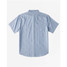 Billabong Men's All Day Jacquard Short Sleeve Woven Metallic-Logo Shirt in Washed Blue colorway