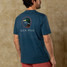 The Duck Head Men's Short Sleeve Logo Tee in Mallard Blue Heather