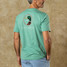 The Duck Head Men's Short Sleeve Logo Tee in Aspen Green Heather