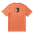 The Duck Head Men's Short Sleeve Logo Tee in Coral Heather