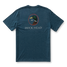 The Duck Head Men's Short Sleeve Logo Tee in Mallard Blue Heather
