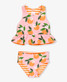 Ruffle Butts Toddler Girls' Orange You Sweetest Reversible Swim Set