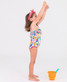 Ruffle Butts Toddler Girls' Tropical Adventure Ruffle One Piece Swimsuit