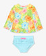 Ruffle Butts Toddler Girls' Happy Hula Rashguard Set